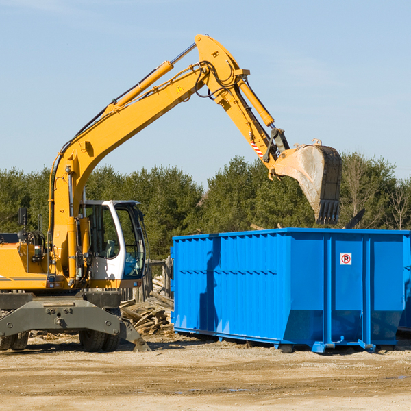 what happens if the residential dumpster is damaged or stolen during rental in Hymera IN